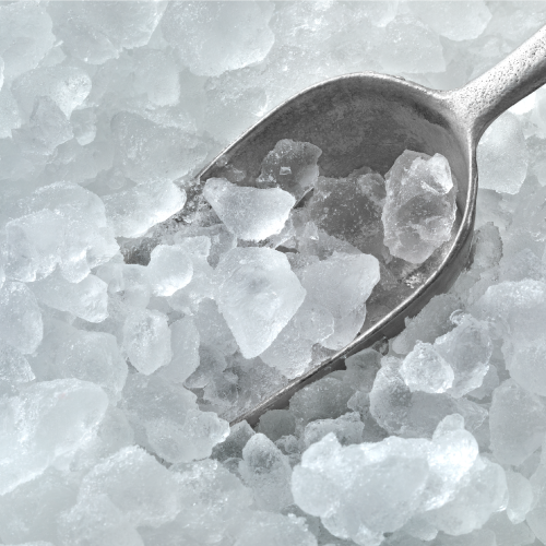 Hielo picado en escamas